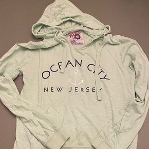 Mint Green Ocean City Hoodie